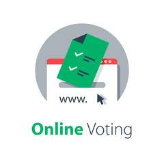 Internet voting, submit online, government services, upload document