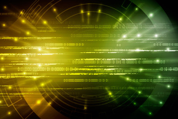 Obraz premium 2d illustration Abstract futuristic electronic circuit technology background