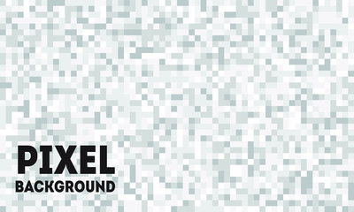 Grey and white color pixel background. Vector illustration.
