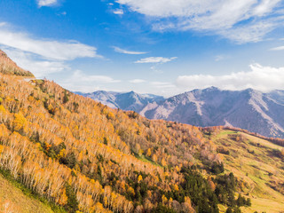 Beautiful mountain view of Japan autumn  of Nagano Prefecture,Japan.