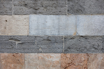 texture old wall  marble blocks Milan, Europe