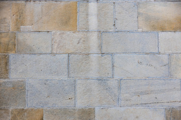 texture old wall of church marble blocks, Europe