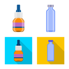 Isolated object of retail and healthcare icon. Set of retail and wellness stock vector illustration.
