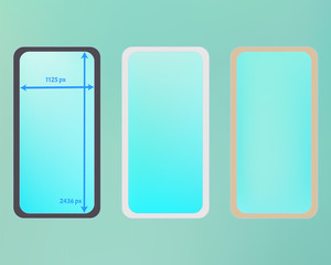 Mesh, cyan colored phone backgrounds kit.