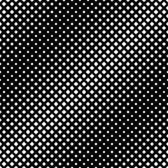 Black and white geometrical seamless diagonal square pattern background - abstract vector graphic design from squares