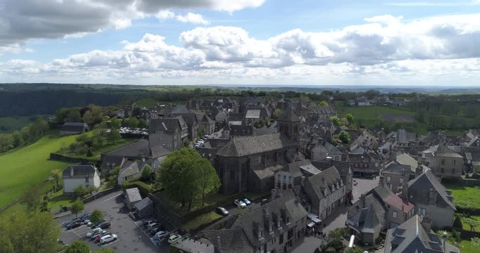 Salers vertical traveling, Cantal, labelled Les Plus Beaux Villages de France