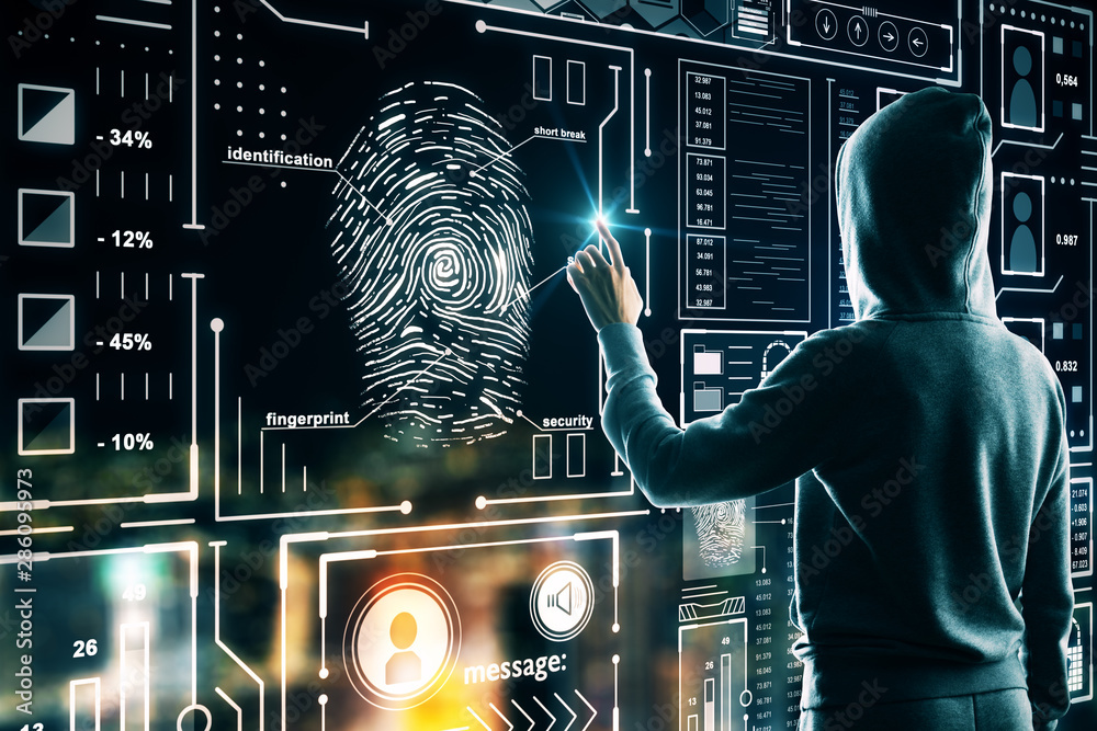 Poster access and malware concept