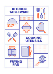 WebModern Flat Line Color illustration Concept for Appliances. Concepts web banner and printed materials. Vector Illustration