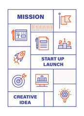 Modern Flat Line Color illustration Concept for Social Media and Seo. Concepts web banner and printed materials. Vector IllustrationWeb