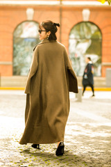 Asian fashion beauty in a windbreaker