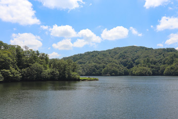 Fototapeta na wymiar 三河湖（愛知県豊田市）,mikawa lake,toyota city,aichi pref,japan