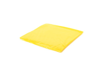 Processed cheese isolated on white background.