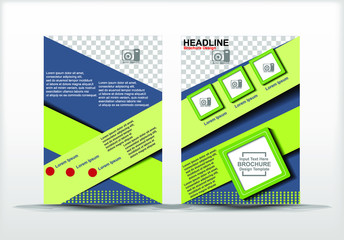 flyer design vector, sweet green color