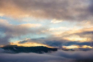 Xinjiang Hemu clouds sea scenery