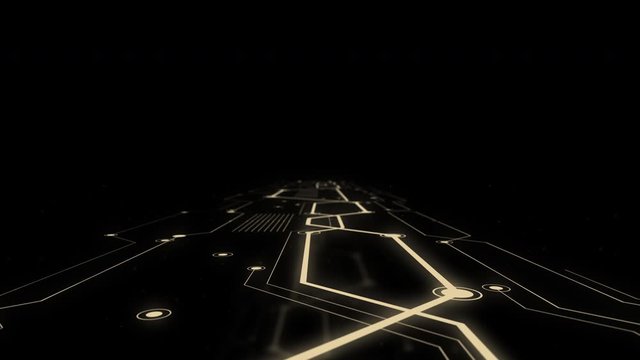 Programming technology digital concept abstract zoom in video background.