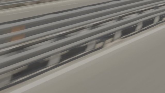 sulla strada in autobus