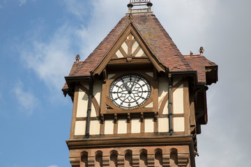 Fototapeta na wymiar Clock Tower; Ledbury; Herefordshire; England