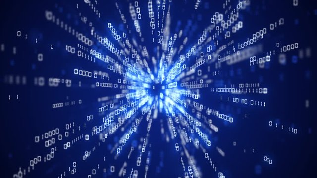 digital code background number zero and one running cloud computing technology concept