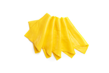 Processed cheese isolated on white background.