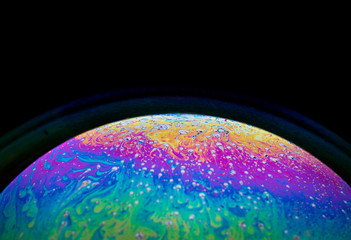 Incredible fancy soapy water pattern abstract background semicircle.