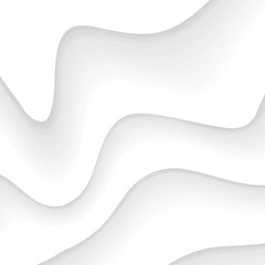 Obraz na płótnie Canvas White Vector Wavy Dynamic Background