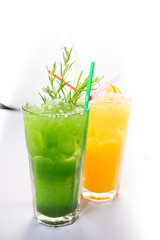 drinks and cocktails on a white background