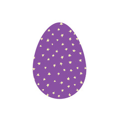 Easter eggs for holiday celebration card template