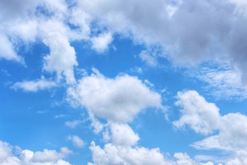 blue sky with white clouds