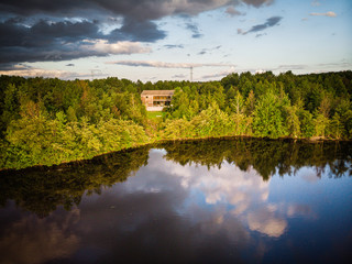 AERIAL SUNSET PLAINSBORO PRESERVE