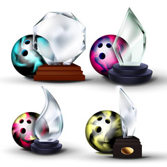 Volleyball Game Award Vector. Volleyball Ball, Glass Trophy. Modern Tournament. Design Element For Sport Promotion. Volleyball Ball. Volleyball Competition League Flyer Business Advertising