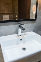 sink in the bathroom