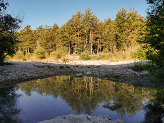 Le Jabron, torrent de la vallée du Jabron, Alpes-de-Haute-Provence, France