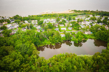 Aerial of Old Bridge New Jersey