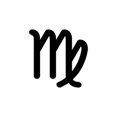 Zodiac sign, astrological symbol, icon. Virgo.