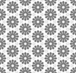 Seamless simple black & white B&W abstract  geometry pattern