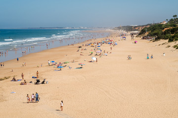 Roche coves in Conil de la Frontera, Cadiz, Spain