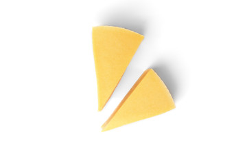 Cheese isolated on white background.