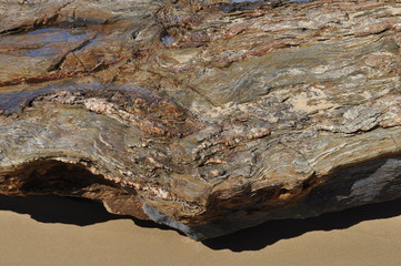 rock formation on beach