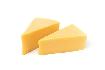 Cheese isolated on white background.
