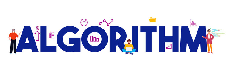 Algorithm computer programmer working on development of codes.