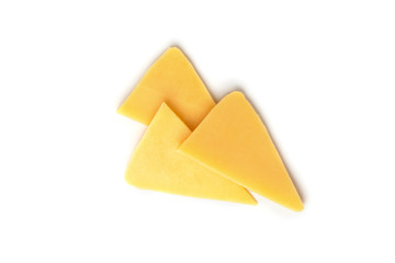 Cheese isolated on white background.