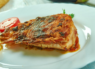 Lemongrass and coconut curry roast fish