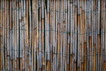 rustic reed wall background texture