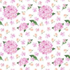 Watercolor seamless pattern. Ideal for textile, gift wrapping paper, apparel, home decor
