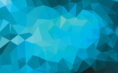 Obraz premium Abstract low poly background of triangles in blue colors
