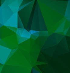 Abstract multicolor emerald green background. Vector polygonal design illustrator