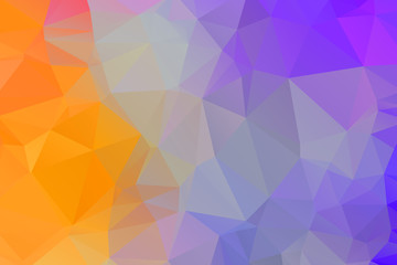 Obraz premium Light Yellow vector triangle mosaic template