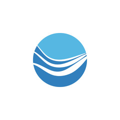 Wave graphic design template vector isolated illustration