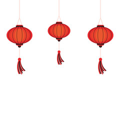 oriental chinese lanterns decoration cartoon