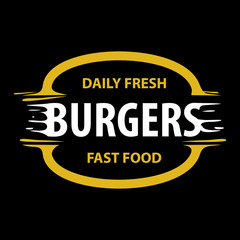 Burger vintage stamp retro vector